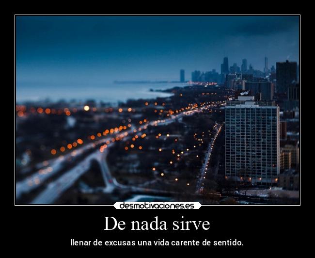 De nada sirve - 