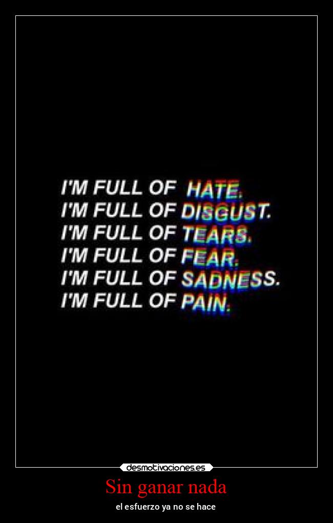 Sin ganar nada - 
