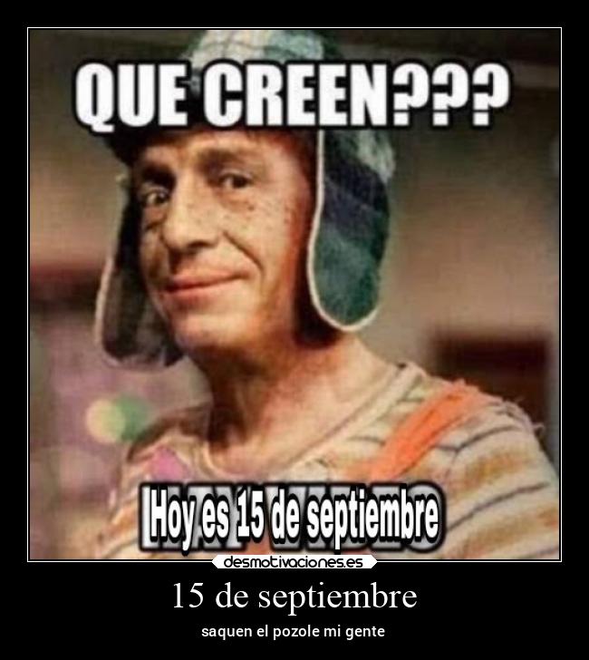 15 de septiembre - 