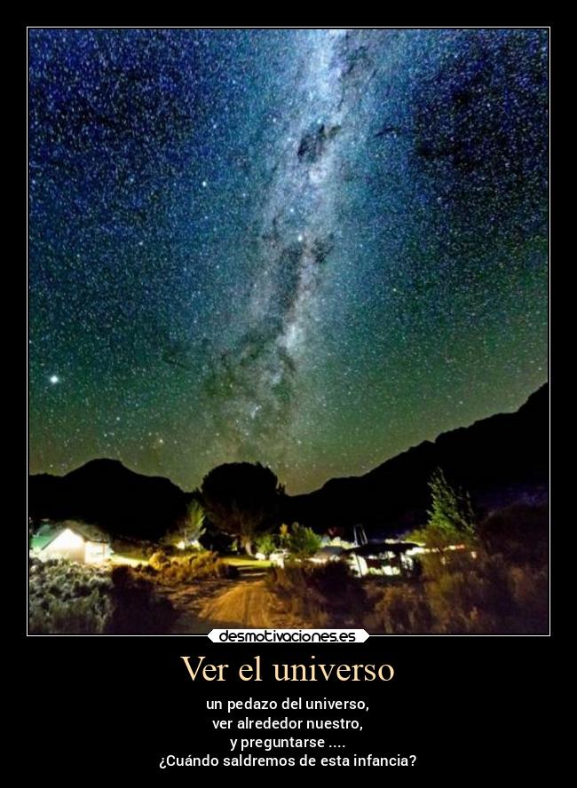 Ver el universo -