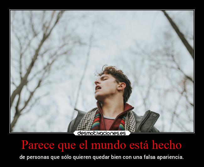 Parece que el mundo está hecho - 