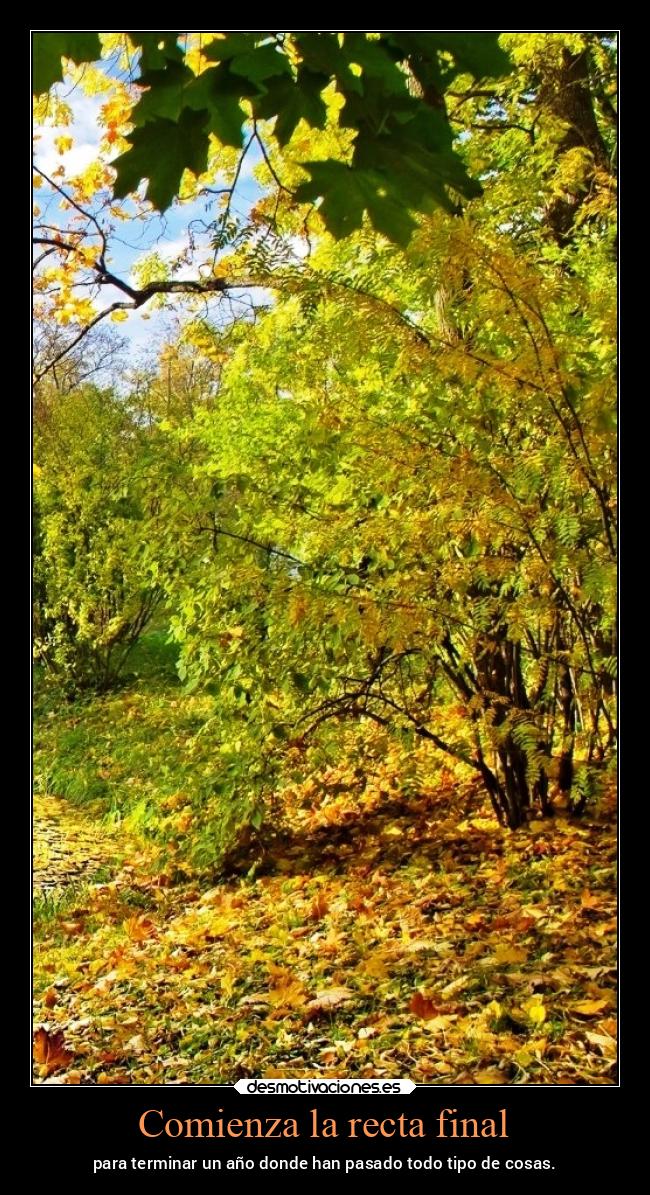 Comienza la recta final -