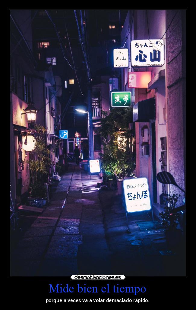 Mide bien el tiempo - porque a veces va a volar demasiado rápido.