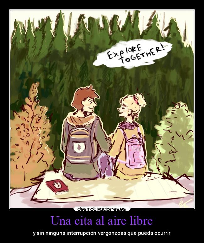 Una cita al aire libre - y sin ninguna interrupción vergonzosa que pueda ocurrir