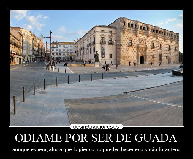 ODIAME POR SER DE GUADA - aunque espera, ahora que lo pienso no puedes hacer eso sucio forastero