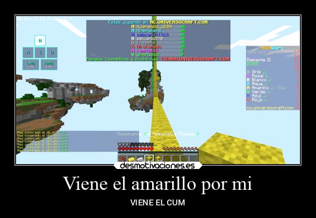 Viene el amarillo por mi - VIENE EL CUM