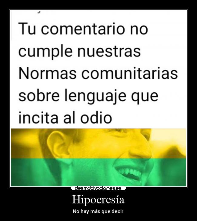 Hipocresía - No hay más que decir