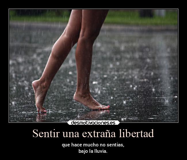 Sentir una extraña libertad - 