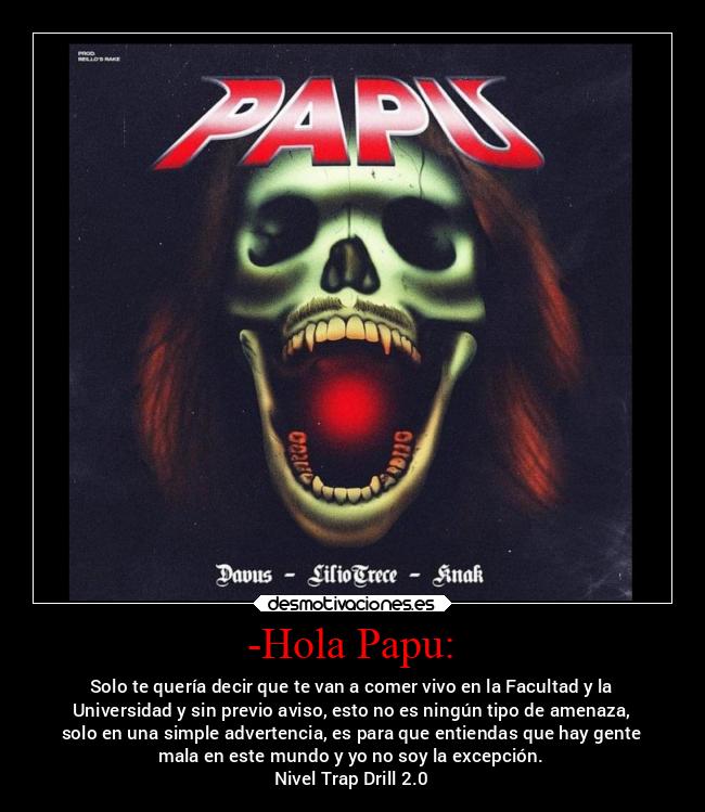 carteles musica existe algo malo trap drill desmotivaciones