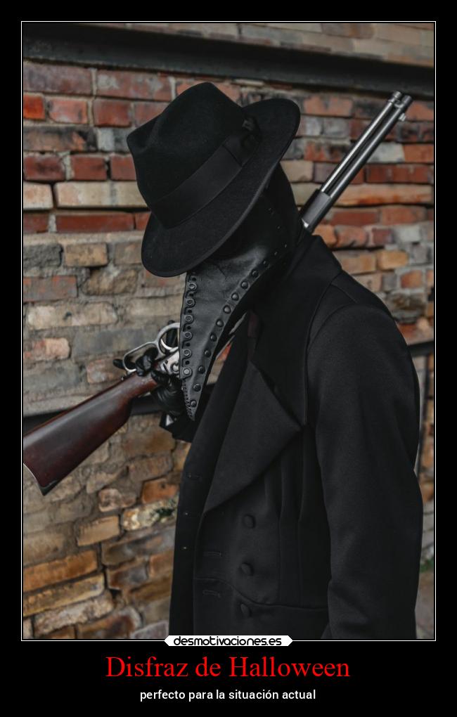Disfraz de Halloween - perfecto para la situación actual