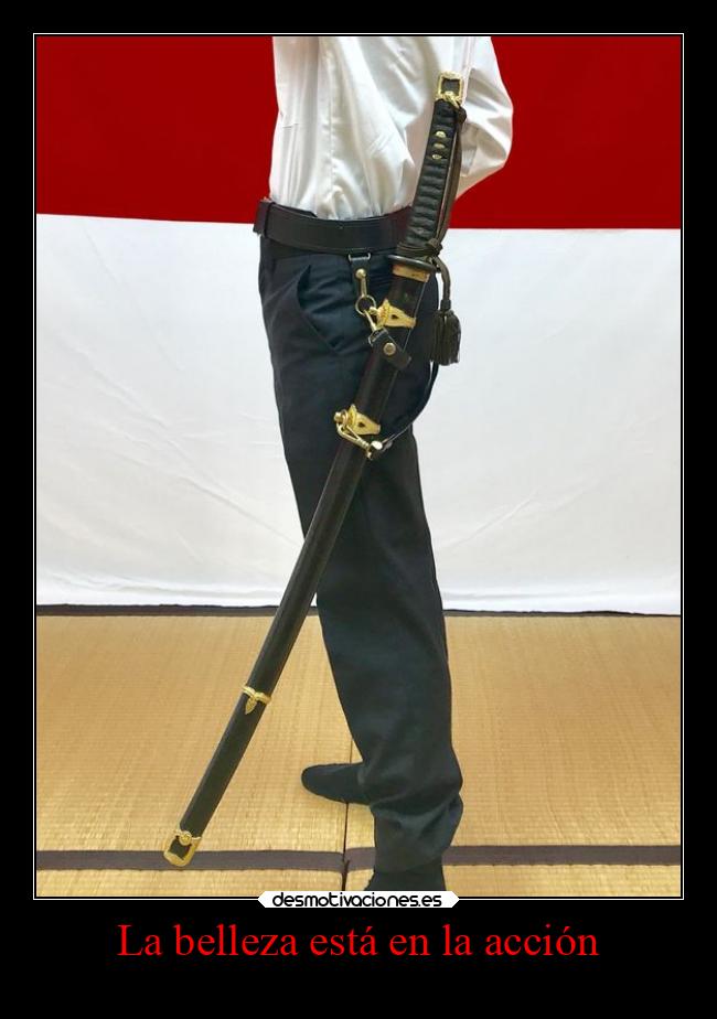 La belleza está en la acción -