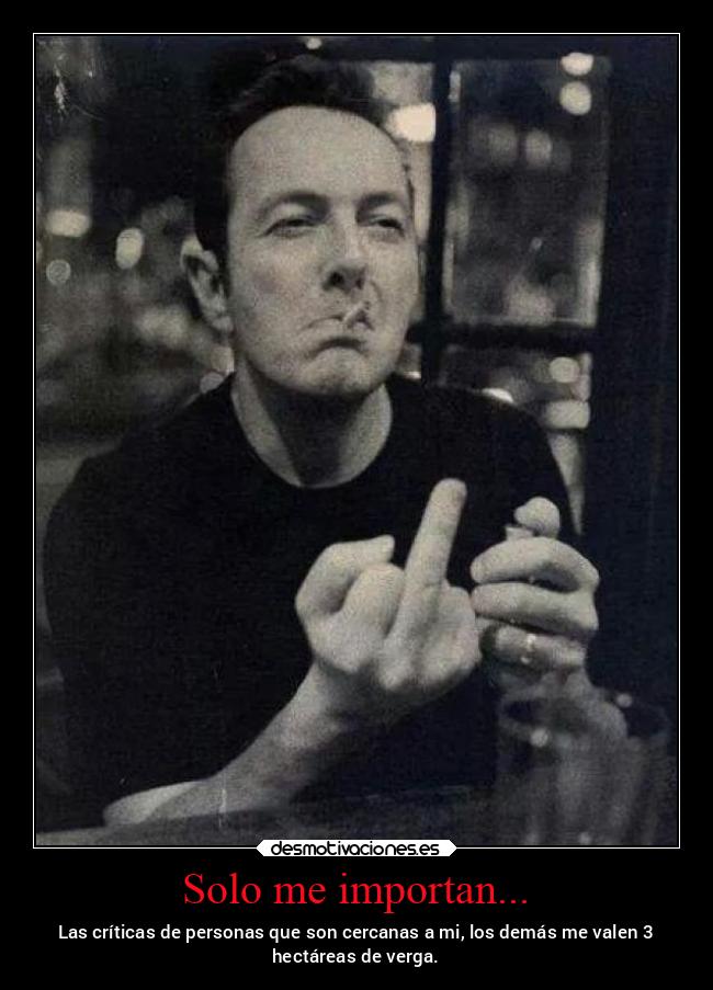 Solo me importan... -