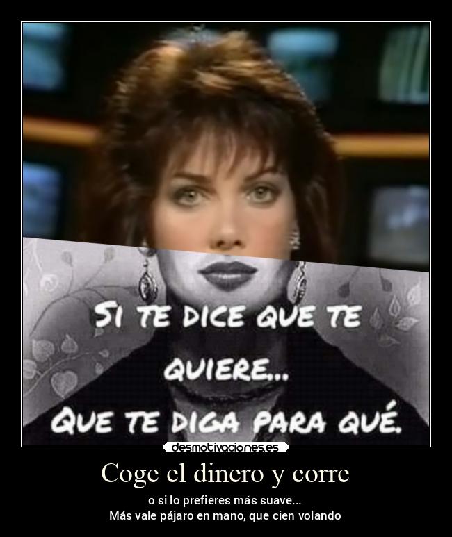 carteles dinero caracter idioma desmotivaciones