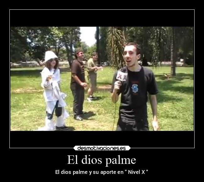 El dios palme - El dios palme y su aporte en  Nivel X 
