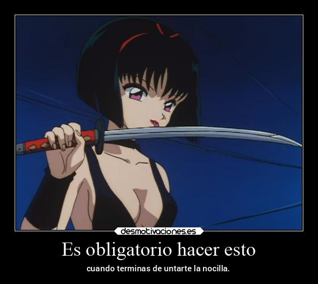 Es obligatorio hacer esto - cuando terminas de untarte la nocilla.