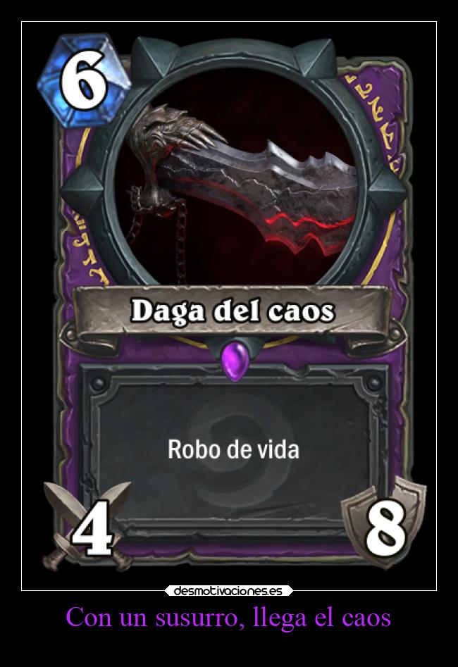 Con un susurro, llega el caos -