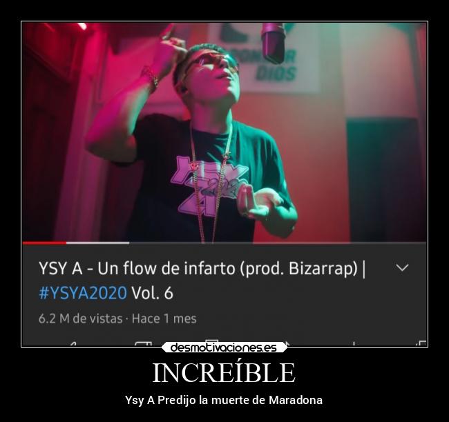 INCREÍBLE - Ysy A Predijo la muerte de Maradona