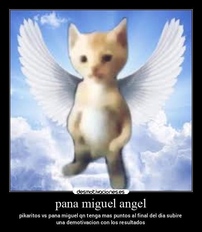 pana miguel angel - pikaritos vs pana miguel qn tenga mas puntos al final del dia subire
una demotivacion con los resultados