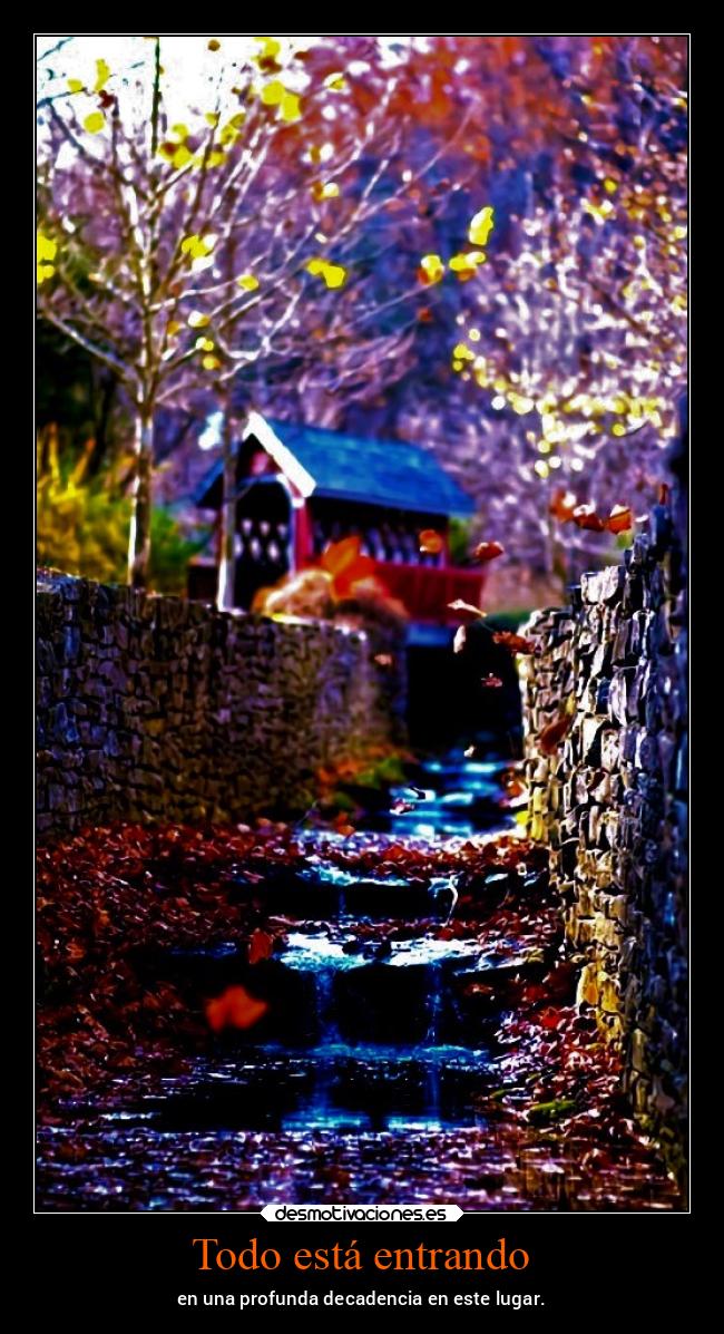 Todo está entrando - en una profunda decadencia en este lugar.