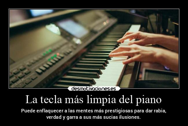 La tecla más limpia del piano - 