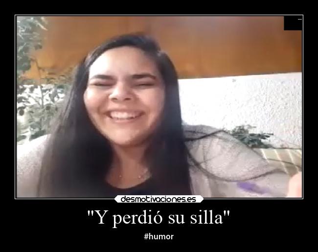 Y perdió su silla - #humor