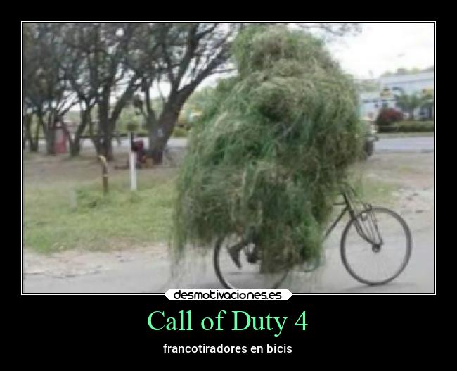Call of Duty 4 - francotiradores en bicis