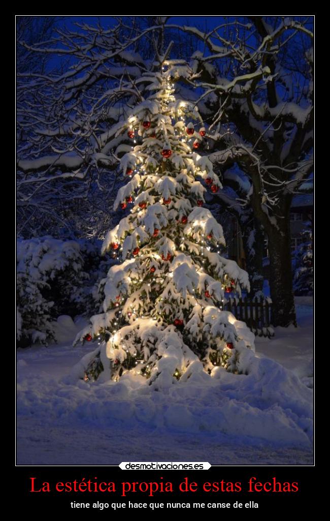 La estética propia de estas fechas - tiene algo que hace que nunca me canse de ella