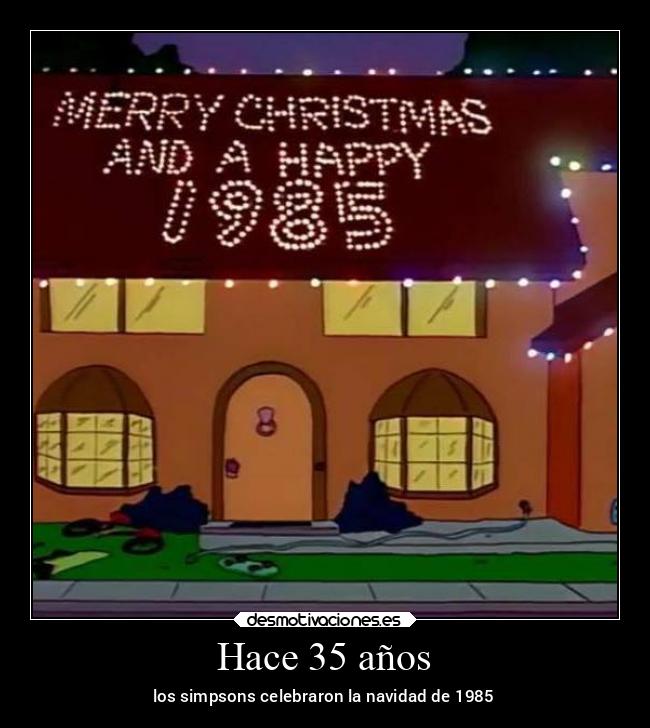 Hace 35 años - los simpsons celebraron la navidad de 1985