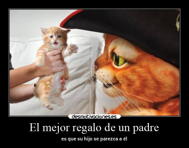El mejor regalo de un padre - es que su hijo se parezca a él