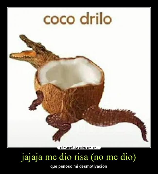 jajaja me dio risa (no me dio) - que penoso mi desmotivación