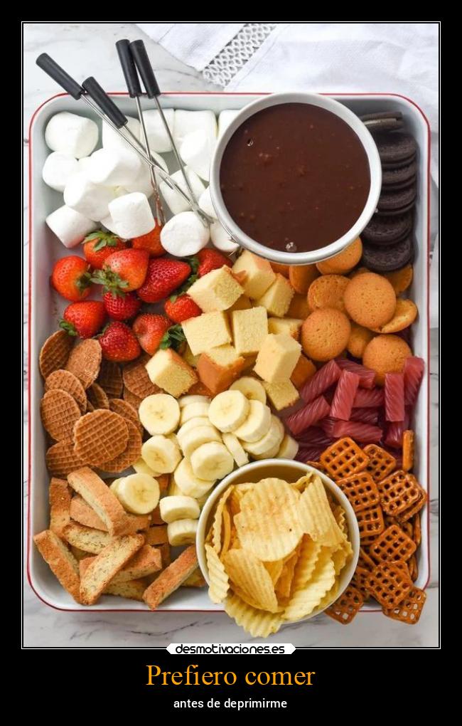 Prefiero comer - antes de deprimirme