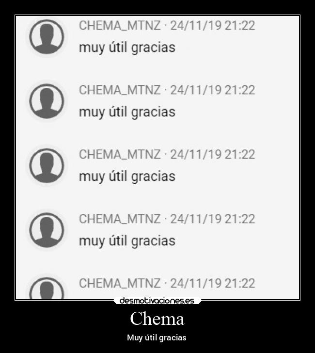 Chema - Muy útil gracias