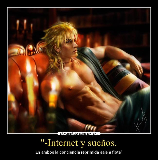 -Internet y sueños. - En ambos la conciencia reprimida sale a flote