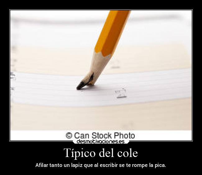 Típico del cole - 