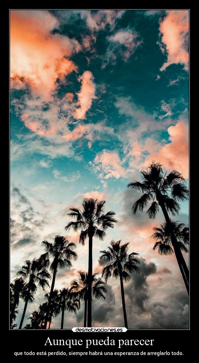 Aunque pueda parecer -