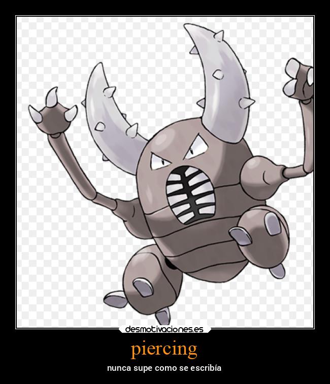 piercing - nunca supe como se escribía