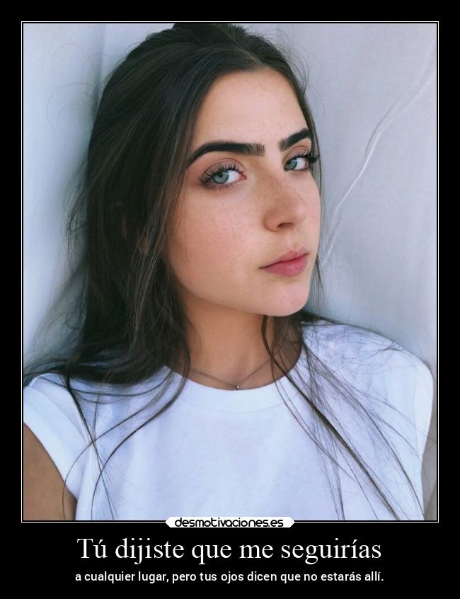 Tú dijiste que me seguirías - 