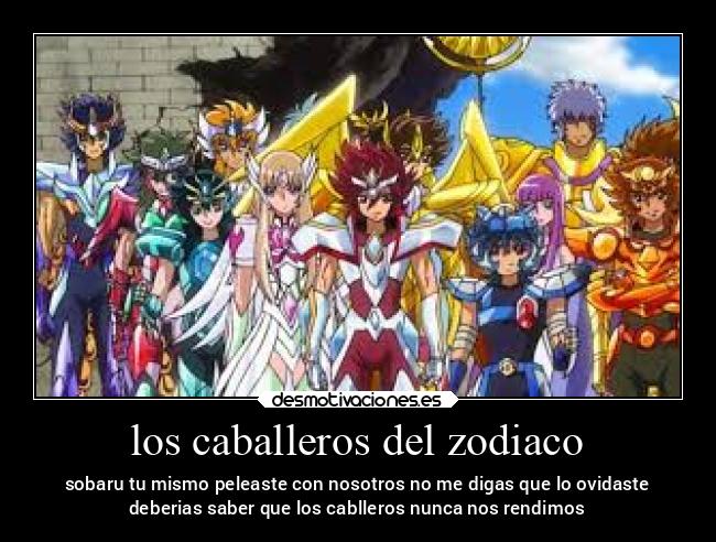los caballeros del zodiaco -