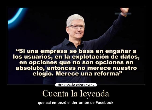 Cuenta la leyenda - que así empezó el derrumbe de Facebook