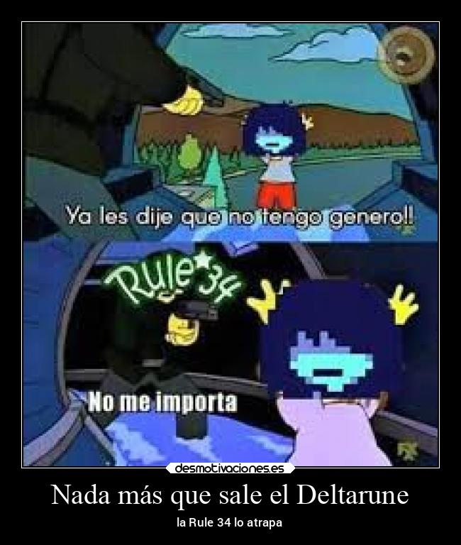Nada más que sale el Deltarune - la Rule 34 lo atrapa