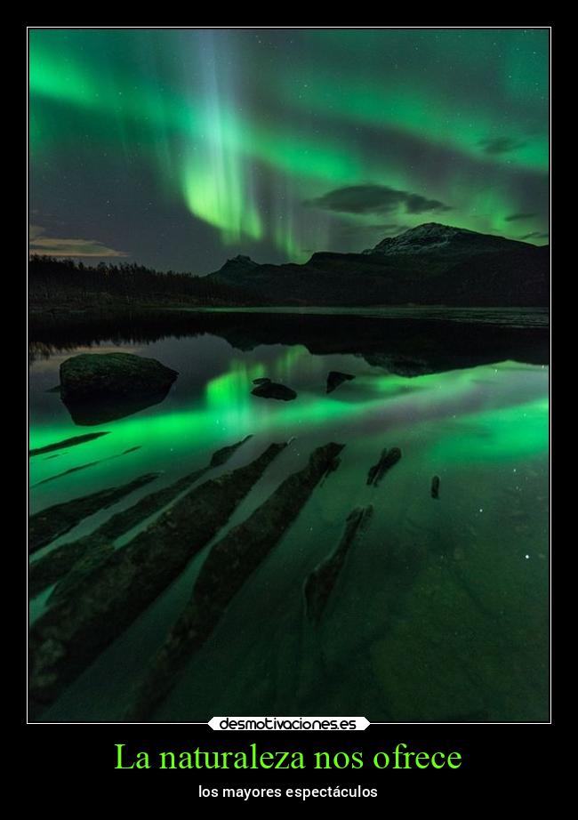 La naturaleza nos ofrece -