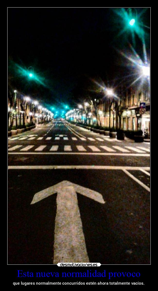Esta nueva normalidad provoco - que lugares normalmente concurridos estén ahora totalmente vacíos.
