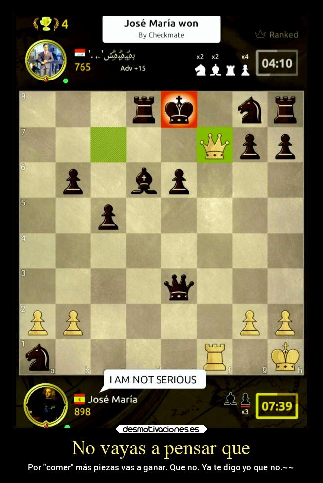 No vayas a pensar que -