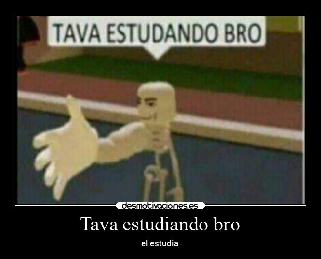 Tava estudiando bro - 