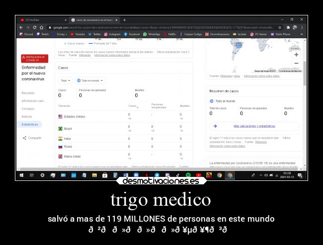 trigo medico - salvó a mas de 119 MILLONES de personas en este mundo
😲👏🏻👏🏻👏🏻🥵🥶😳😎