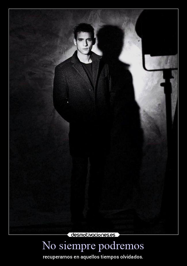 No siempre podremos - recuperarnos en aquellos tiempos olvidados.