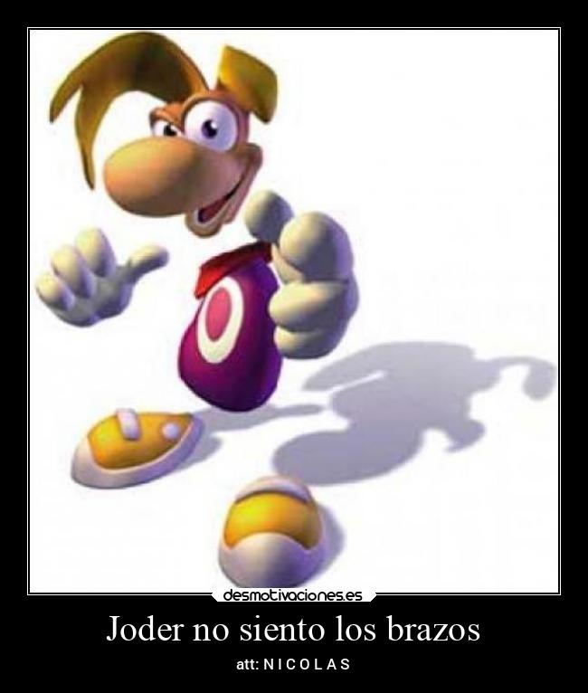 Joder no siento los brazos - att: N I C O L A S