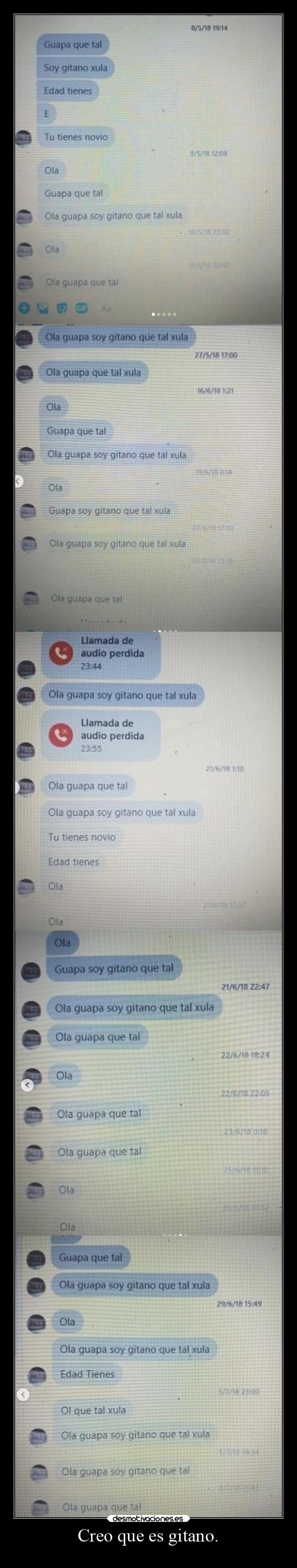 Creo que es gitano. -