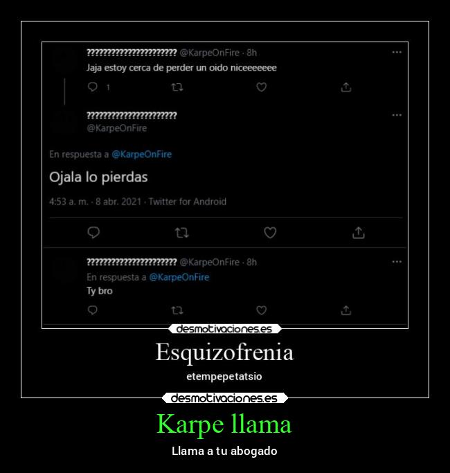Karpe llama - Llama a tu abogado