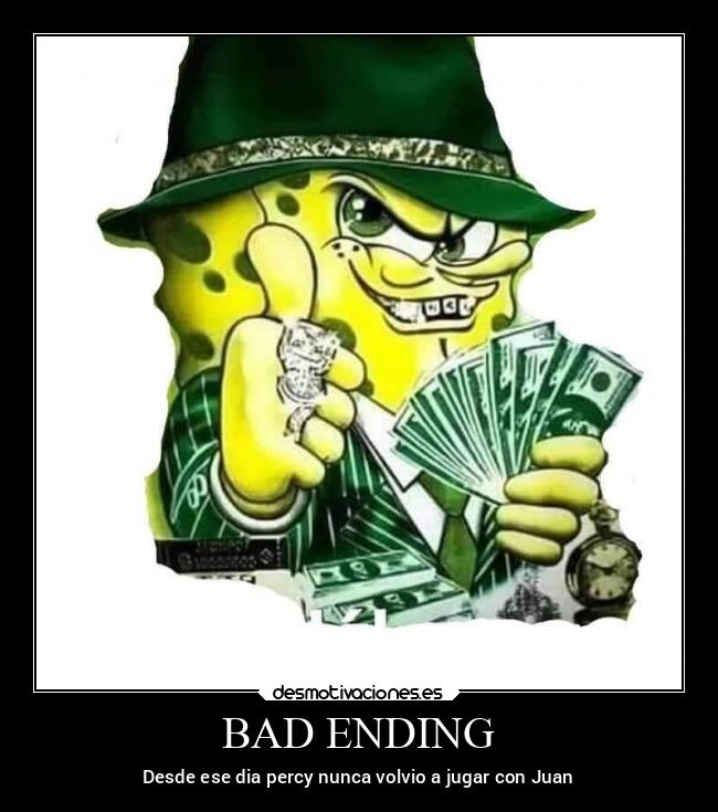 BAD ENDING - Desde ese dia percy nunca volvio a jugar con Juan
